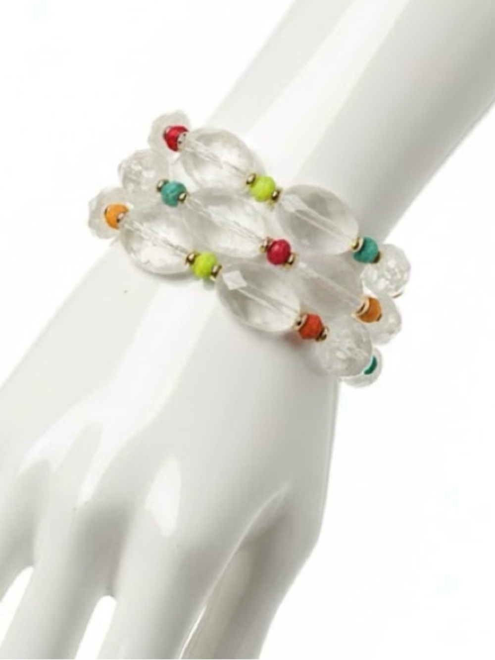 New York & Co. 3-in-1 Stretch Beaded Bracelet (NWT) (Size: OSFM)